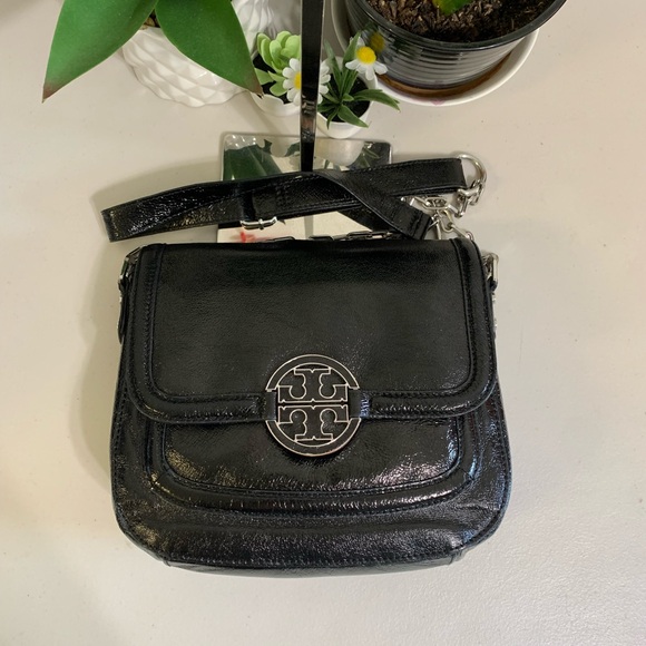 💕👜 TORY BURCH Crossbody Black Leather Bag - Picture 7 of 10